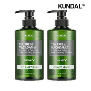 티트리 앤 마카다미아 딥 클렌징 지성 샴푸 일랑일랑 500ml x2개