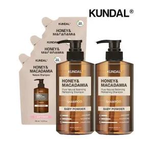 네이처 샴푸 베이비파우더 500ml x2개+리필 베이비파우더 400ml x3개