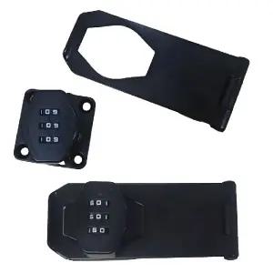 경첩형 잠금 장치 블랙번호키자물쇠 형도어락 사물함도어 형자물쇠 비밀 다이얼 보안 보안용