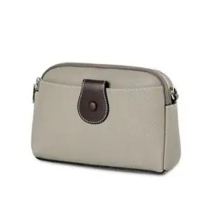 [패션] 가죽 핸드백 크로스 여성 스티치 출근 가방 베이지