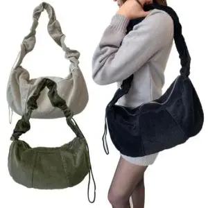 [패션] 코듀셔링숄더백 크로스 골덴가방 데일리 무지 스트링