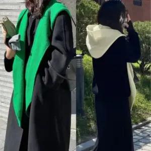 [패션] 니트 후드 머플러 모자목도리