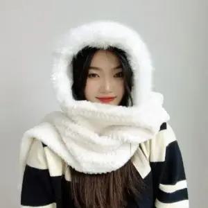 [패션] 후드 머플러 올인원목도리 퍼목도리