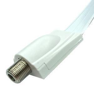 평평한 동축 RG6 F 타입 암 잭 점퍼 케이블