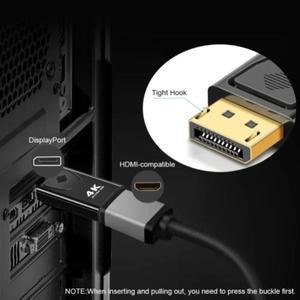 4K DisplayPort-HDMI 호환 어댑터 케이블 PC TV 노트북 용 호환 1080P DP-HDMI 비디오 오디오 변환기
