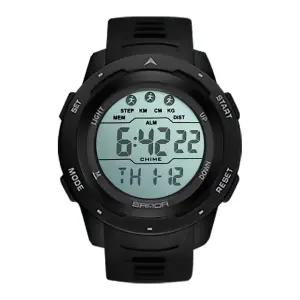 스티앙 군인시계 블랙 디지털 전자 손목시계 군대 스포츠 손목 학생 남자 방수