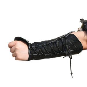 나흐본 수제 가죽 팔 보호대 활 손 사격 장갑