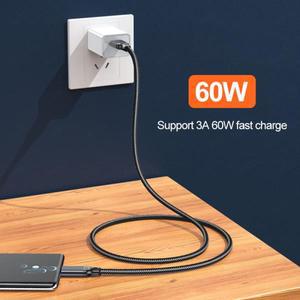 10Gbps USB3.2 Gen2 케이블 USB C타입 데이터 외장 하드 드라이브용 60W 고속 충전 노트북 휴대폰용 3.2