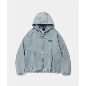 매장정품 COLUMBIA UNIVERSITY NY STREET TAIL DENIM ZIP-UP JACKET_LIGHT JEAN