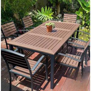 야외 테이블 발코니 식탁 라운드 원뿔형 알루미늄 응접실 벤치 인테리어 방지 불판 라탄