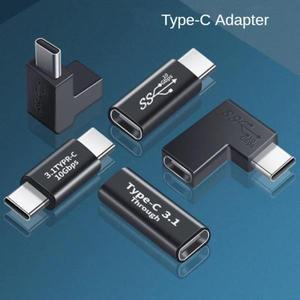 USB 3.1 타입 C 어댑터 엘보우 컨버터 충전 데이터 동기화 연장 암-수 커넥터 PC 노트북 태블릿용