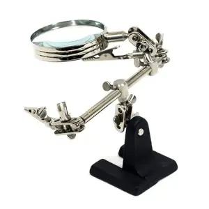 납땜 보조용 써드 핸드 확대경돋보기 작업