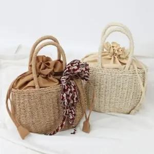 버킷 크로스백 가방 여름 숄더백 토트백 숄더 왕골