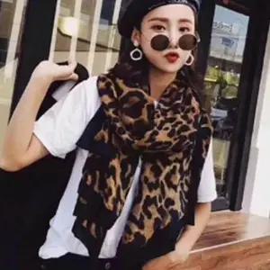 스카프 호피 스카프 여성 빅스퀘어