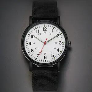 아날로그 슬림 나토 밴드 저소음 손목 시계 학생 시험 남자 여자 기념품 어린이 초등남아 수능 수험생 군인