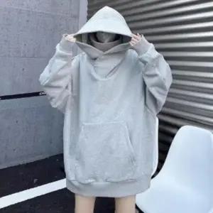 [옷자락]남녀공용 무지 컬러 후드 맨투맨 루즈핏 턱받이