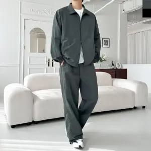 [179st]GQQ SF1033M 남자 오버핏 하프넥 집업 바람막이 나일론 자켓