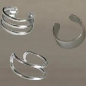 [옷자락]여성 사랑스러운 이어커프 실버 귀걸이 세트 3종