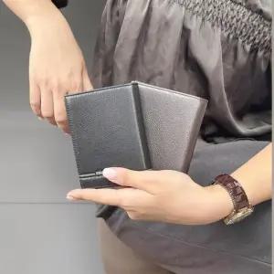 [옷자락]남성 클래식 블랙 브라운 가죽 명함 카드 지갑