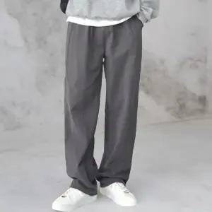[옷자락]남성 스트리트 스타일 스트링 조거 포켓 밴딩 와이드 팬츠