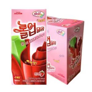 제리 딸기맛젤리 롤업달곰 딸기맛 56g X8개 젤리