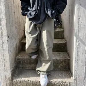 [옷자락]남성 나일론 조거팬츠 스트링 고프코어 루즈핏