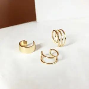 [옷자락]여성 러블리 실버 이어커프 귀찌 3종 세트