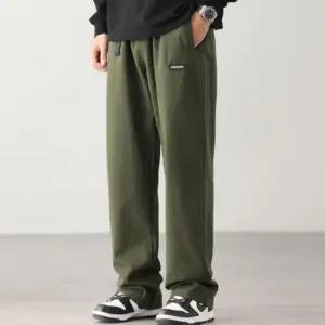 [옷자락]남성 심플컬러 밴딩 일자핏 캐주얼팬츠