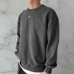 [옷자락]남성 코튼 염색 라운드 넉넉한 가을 티셔츠 맨투맨