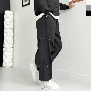 [179st]GPA SF1030M 남자 리벳 팬츠 무릎핀턱 스트링 조거 와이드