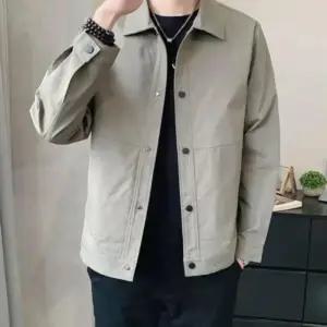 [옷자락]남성 세미포멀 긴팔 스냅버튼 카라자켓