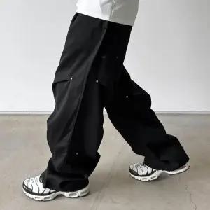 [옷자락]남자 아메카지 리벳팬츠 핀턱 투웨이 스트링 조거 바지