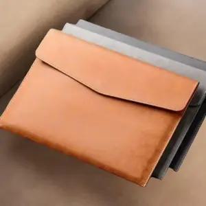 [옷자락]남성 클래식 가죽 심플 스티치 비즈니스 서류 가방