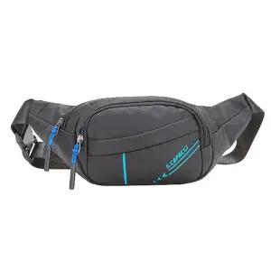 [옷자락]남성 스트리트 스타일 형광끈 지퍼 미니힙백