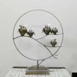 놀이부엉이장식품 벽걸이 앤틱 인테리어소품 엔틱 장식품