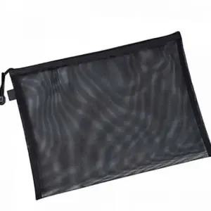 대용량 파우치 메이크업 a4 수납 투명 망사 메쉬