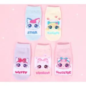 [레노마 이너웨어]위시캣 아동용 단목 양말 5족 세트 TF1YW62338