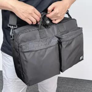 [옷자락]남성용 캐주얼 나일론 토트백 노트북수납 가능