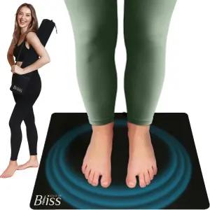 접지 매트 - 스트레스 감소 및 염증 내구성이 뛰어난 패드 35인치 X 24인치 침대용 수면 마음 진정 효과