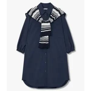 [백화점 홈쇼핑 정품] 지컷 자수 로고 케이프 셔츠 원피스 7224337601