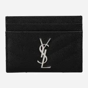 6S 423291 BOW02 1000 모노그램 카드 케이스 실버 블랙