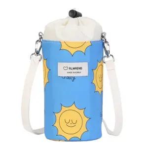 AMBP33 블루물병파우치 병가방 병케이스 보냉 목걸이 병끈파 통파 통가방 통케이스