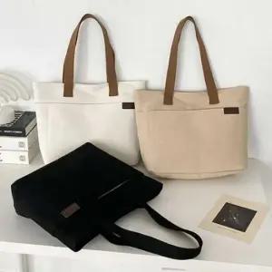 [패션] 여자 데일리 캔버스 에코 숄더 백 대학생 새학기 가방