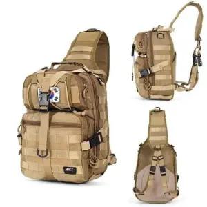 [패션] 남자 밀리터리 크로스백 슬링백 택티컬 가방 베이지