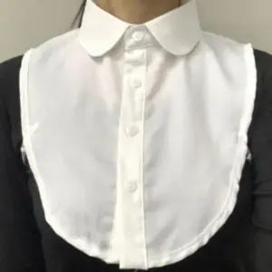 [패션] 페이크셔츠 목카라 쉬폰 라운드페이크셔츠 라운드 화