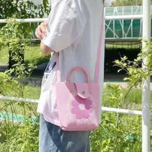 [패션] 니트 토트백 여성 크로스 휴대폰가방