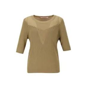 [숲][숲] 투웨이 패턴 포인트 반팔 니트 (OZ8LKT1)