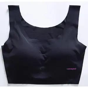 브라탑 빅사이즈 운동 심리스 노와이어 헬스 큰컵 속옷pqr989