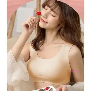 브라 편한 노와이어 후크없는 브래지어 심리스 운동 살색 분리형패드 무봉제 속옷opq420