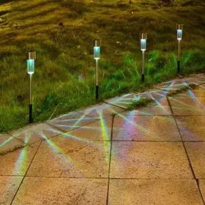 [Deco] 정원등 잔디 RGB컬러 미니 10개 태양광 LED H-16